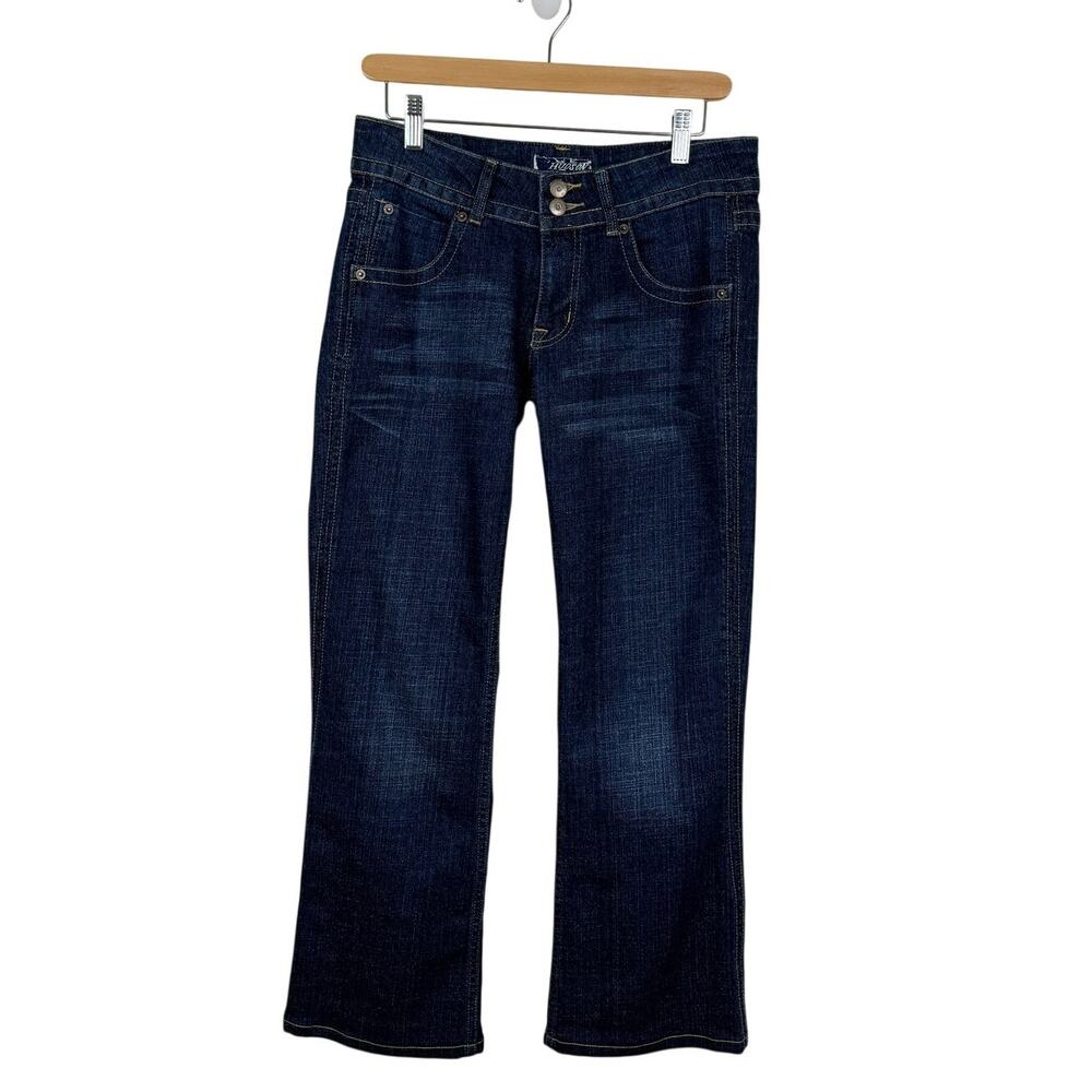 Hudson Signature Jeans Women's 31 Low Rise Bootcut Dark Wash Denim Y2K USA
